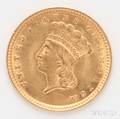 1857 1 Gold Coin
