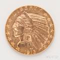 1913 5 Indian Head Gold Coin