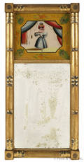 Sheraton giltwood mirror