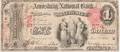 1875 The Amoskeag National Bank 1 Banknote