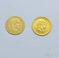 Two Gold Coins 1858 French 10 Franc and a 1912 Austrian 10 Corona Restrike