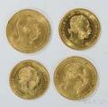 Four Austrian Gold Coins