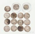Fifteen Continental Medieval Hammered Silver Coins