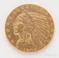 1909 5 Indian Head Gold Coin