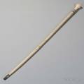 Carved Whale Ivory and Whalebone Cane