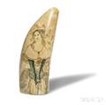 Scrimshawdecorated Whales Tooth
