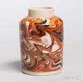 Creamware Slipmarbled Tea Canister