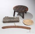Wooden Stool Shaker Coat Hanger Trencher and Textile Printing Block