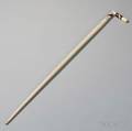Whale Ivory Whalebone and Mahogany Cane