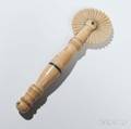 Turned and Carved Whale Ivory Pie Crimper