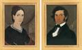 Attributed to William Matthew Prior MassachusettsMaine 18061873 Pair of Portraits Possibly a Portuguese Sea Captain and His Wife