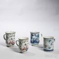 Four Export Porcelain Canns