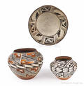 Two Acoma pottery ollas