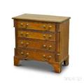 Miniature Chippendalestyle Mahogany Fourdrawer Chest