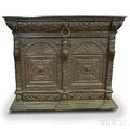 Flemish Baroquestyle Carved Oak Cupboard