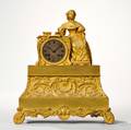 Giltbrass Figural Mantel Clock