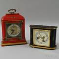 Two Chinoiseriedecorated Elliott Mantel Clocks