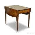 George III Inlaid Mahogany Onedrawer Pembroke Table