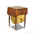 Classical Mahogany Veneer Threedrawer Worktable