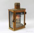 Brass and Glass Wheel Lantern
