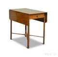 George III Mahogany Onedrawer Pembroke Table