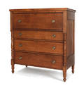 Pennsylvania Sheraton cherry chest of drawers