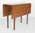 Chippendale birdseye maple drop leaf table