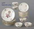 Ninetynine piece set of Royal Copenhagen porcelain service in a floral pattern