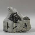 Contemporary Inuit Soapstone Carving of a Hunting Scene