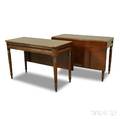 Late Federal Mahogany Twopart Dining Table