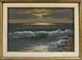 Framed Oil on Canvas Seascape