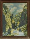 The Royal Gorge Reached by Missouri Pacific Lines Tourism Poster