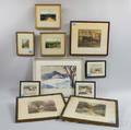 Ten Framed Wallace Nutting and David Baker Works