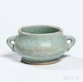 Pale Blue Crackleglazed Censer
