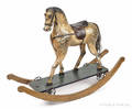 Carved and painted hobby horse 19th c