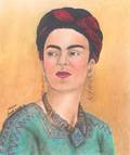 Frida Kahlo 1941 Self Portrait Colored Pencil