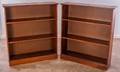 Cherry ThreeTier Book Shelves Pair