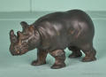 Arcade cast iron rhino still bank