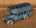 Arcade cast iron double decker bus