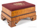 Tiger maple footstool