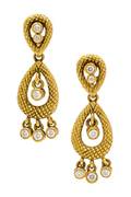 A Pair of 18 Karat Yellow Gold and Diamond Earclips Judith Ripka