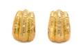 A Pair of 14 Karat Yellow Gold Ear Clips MAZ