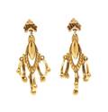 A Pair of Victorian Yellow Gold Earrings