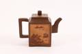 Chinese Yixing Clay Teapot wLandscape Motif