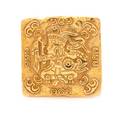 A 14 Karat Yellow Gold Mesoamerican PendantBrooch