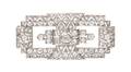 An Art Deco Platinum and Diamond Brooch