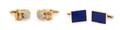 A Collection of 14 Karat Gold and Gemstone Cufflinks