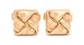 A Pair of 14 Karat Yellow Gold Cufflinks