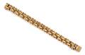 A 14 Karat Rose Gold Double Curblink Bracelet