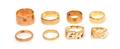 A Collection of Yellow Gold Bands